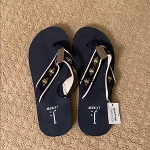 Jcrew bumblebee flip flops